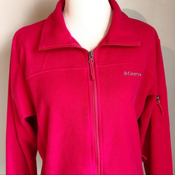 Columbia Women’s Red Benton Springs Zip Fleece, size XL - Picture 3 of 8